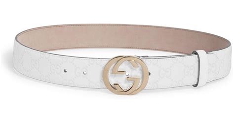 white gucci belt women